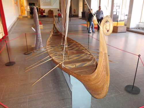 Scale Model of Viking Ship.